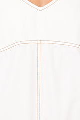 Kinley Mini Dress - White Denim