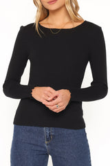 Kya Knit Top - Black