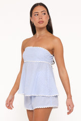 Kyle Two Piece Set - Blue Gingham