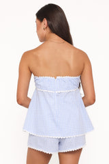 Kyle Two Piece Set - Blue Gingham