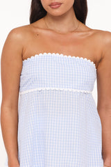 Kyle Two Piece Set - Blue Gingham