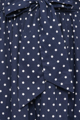 Paula Tie Waist Maxi Skirt - Navy