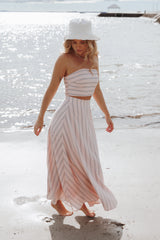 Serafina Two Piece Set - Pink/Blue Stripe