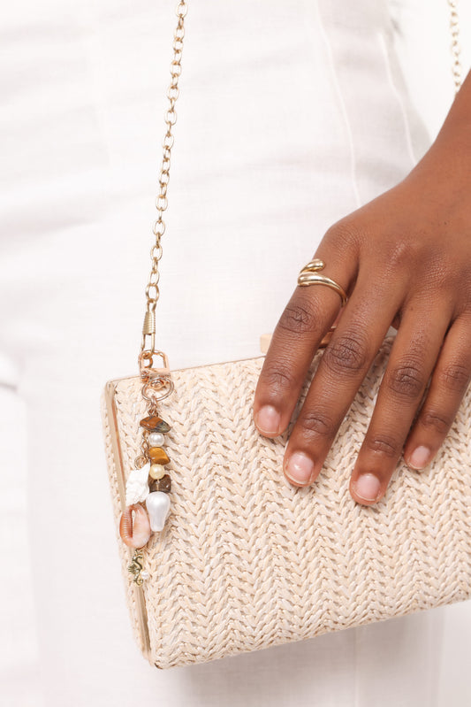 Imogen Shell Key Chain - Gold