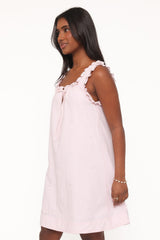 Olivienne Mini Dress - Pink Stripe