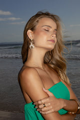 Aleya petals Earrings - Gold