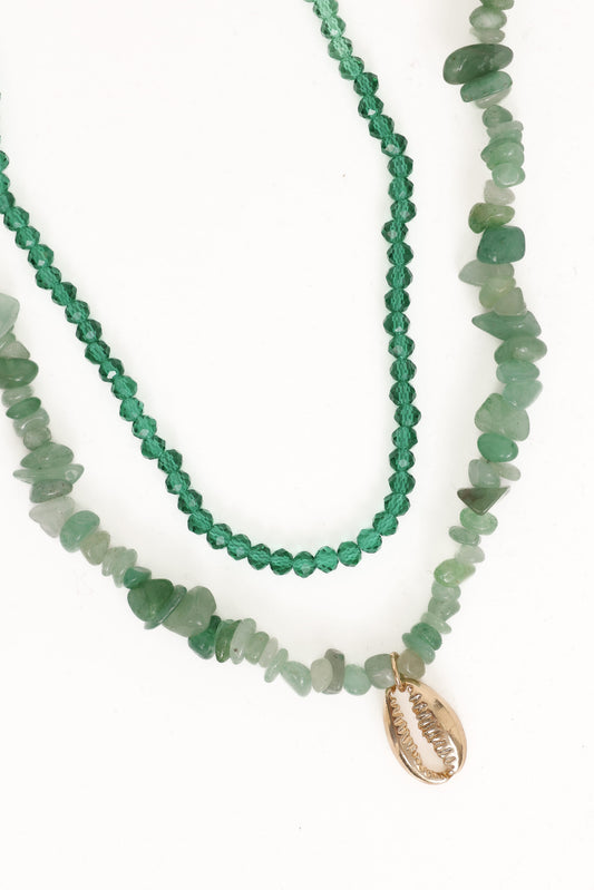 Aquaria Necklace Set - Green