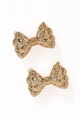 Aspen Hair Bow Set - Gold