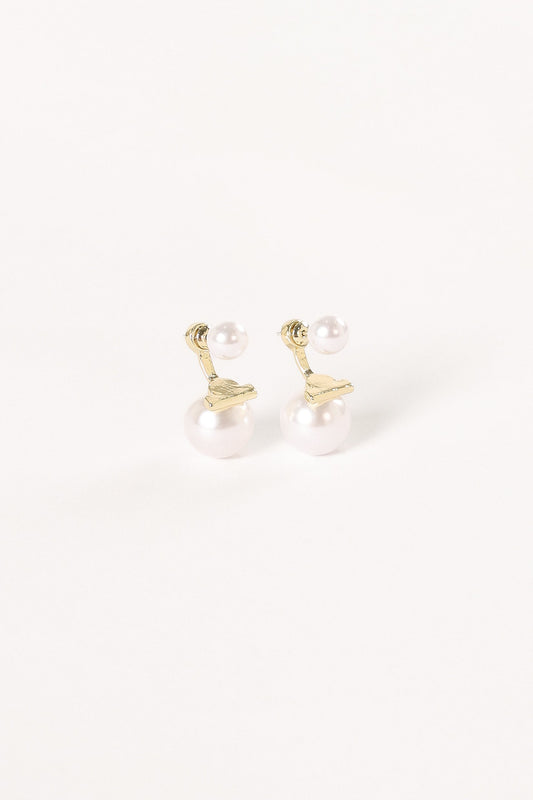 Astrid Pear Earrings - Gold