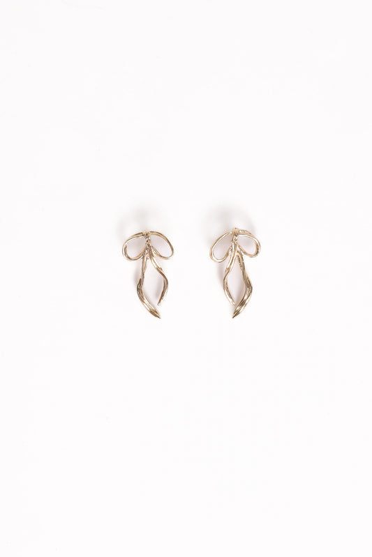 Avery Bow Earrings - Gold