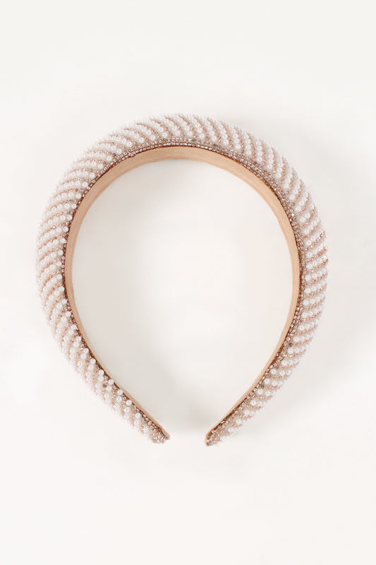 Carey Headband - Pearl