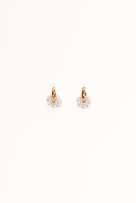 Cheri Earrings - Gold/Pearl