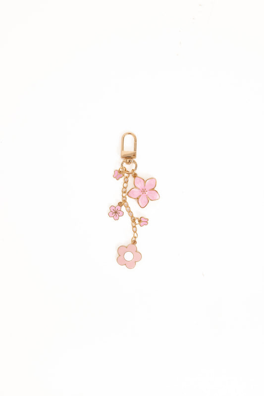 Claudia Flower Key Chain - Pink