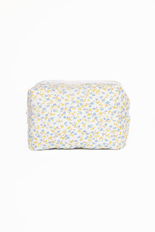 Clementine Cosmetic Bag - Blue Floral