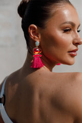 Cora Fringe Earrings - Multi