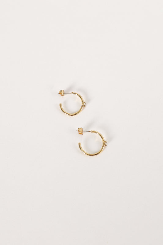 Damie Hoop Earrings - Gold