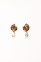 Esperanza Earrings - Gold/Pearl