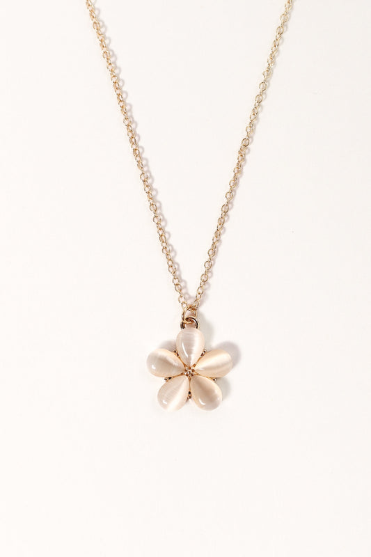 Everlee Floral Necklace - Gold
