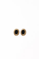 Francine Earrings - Black/Gold