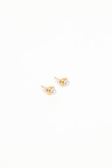 Helene Stud Earrings - Gold/Pearl