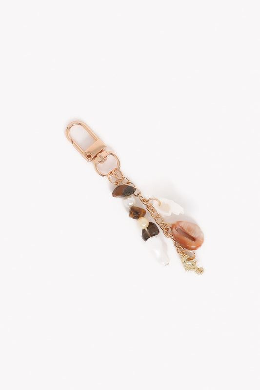 Imogen Shell Key Chain - Gold
