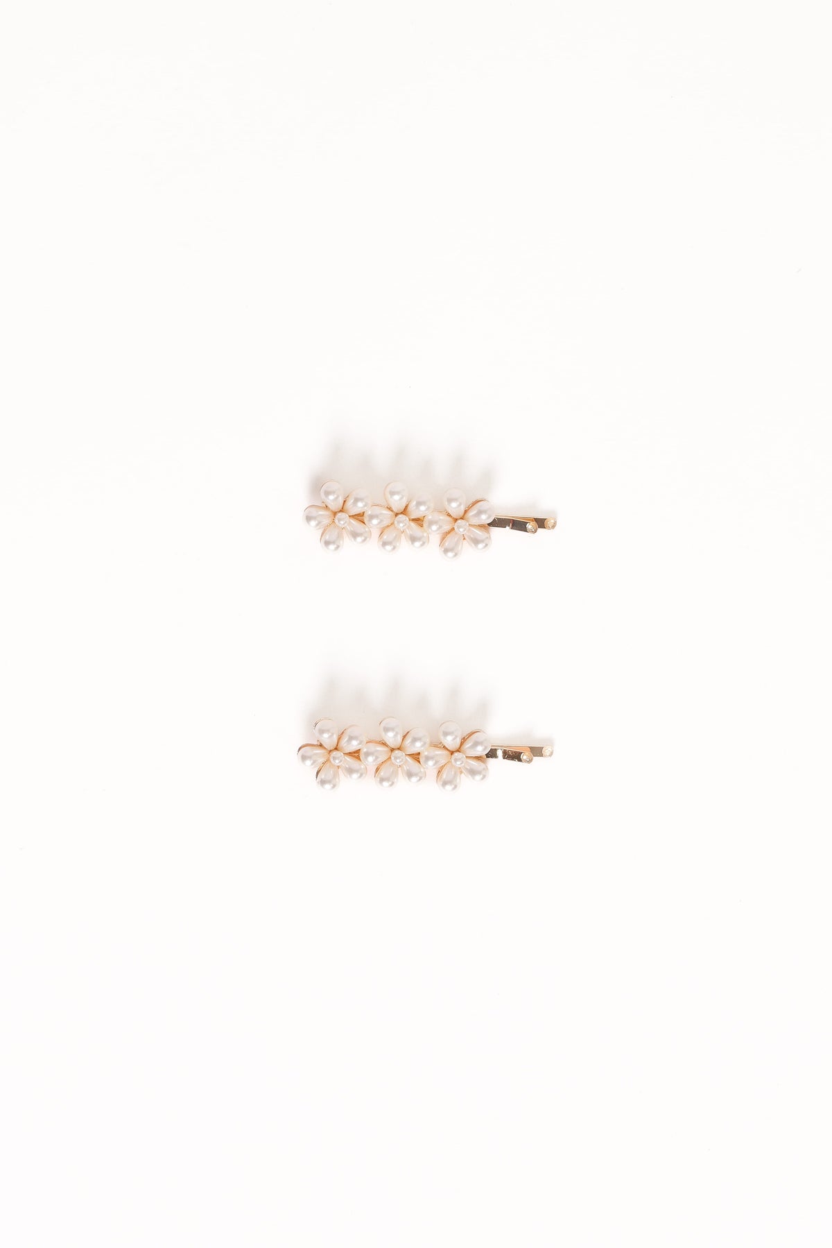 Isabella Hair Clip Set - Pearl