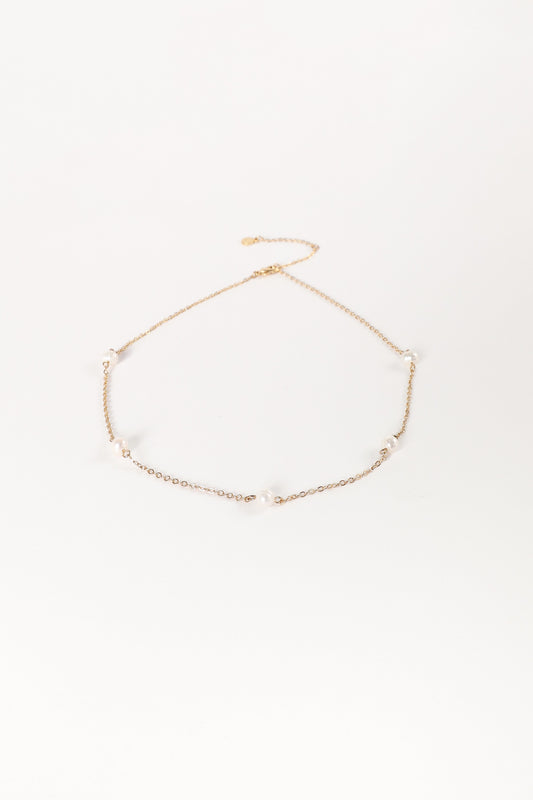 Kealy Pearl Necklace - Gold