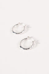 Kennedy Hoop Earrings - Silver
