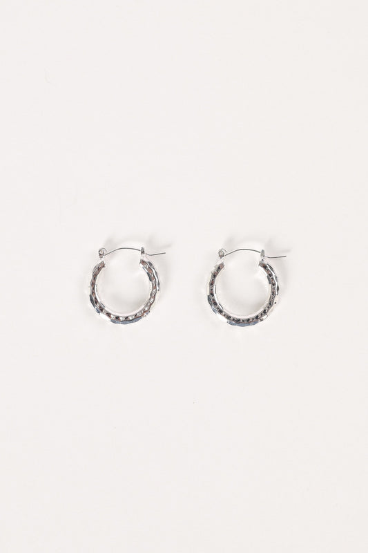 Kennedy Hoop Earrings - Silver
