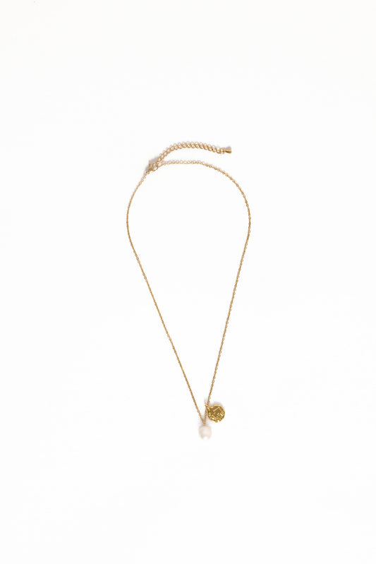 Lavinia Necklace - Gold/Pearl