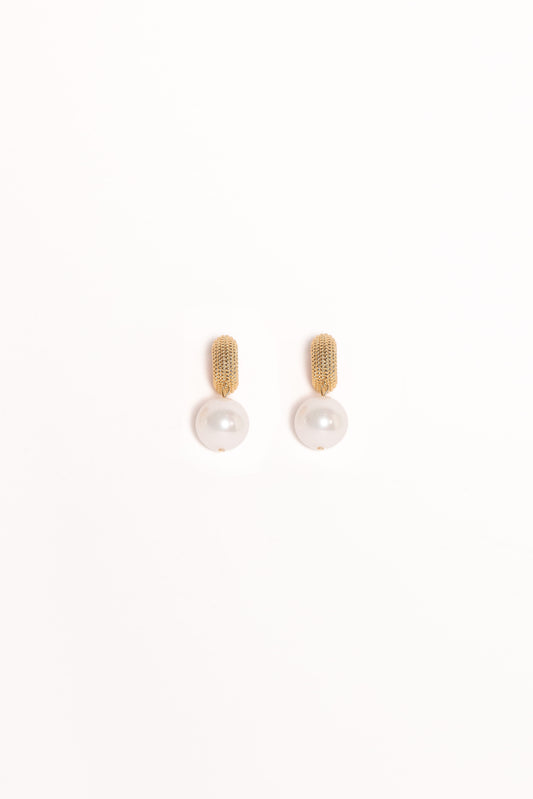 Luciana Earrings - Gold/Pearl