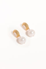 Luciana Earrings - Gold/Pearl