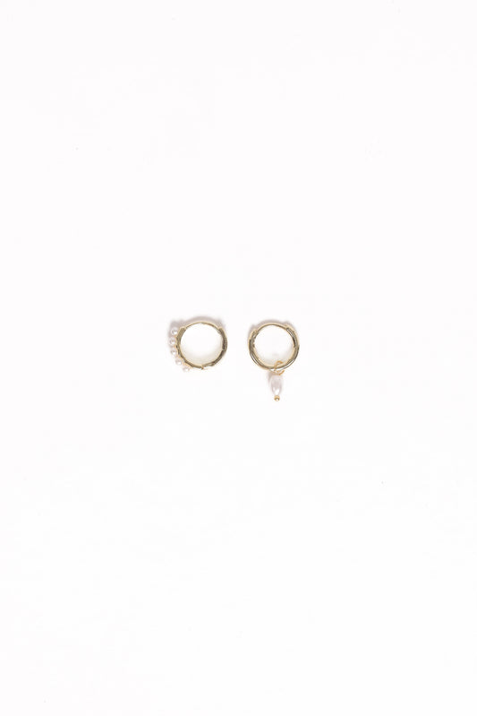Maracuja Earring Set - Gold/Pearl