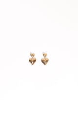 Mariana Heart Earrings - Gold