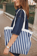 Marina Bag - Navy/Cream