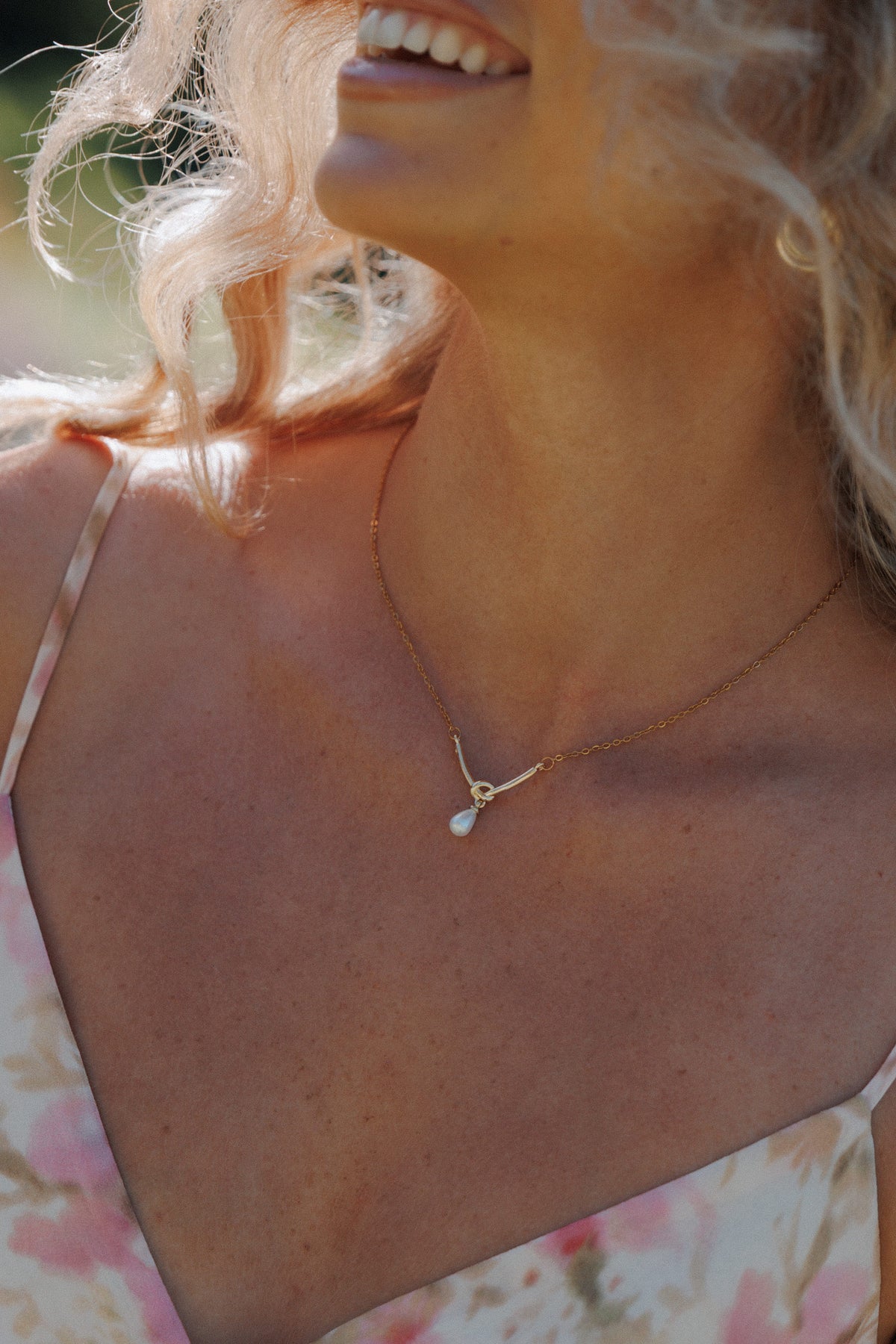 Nusa Necklace - Gold/Pearl