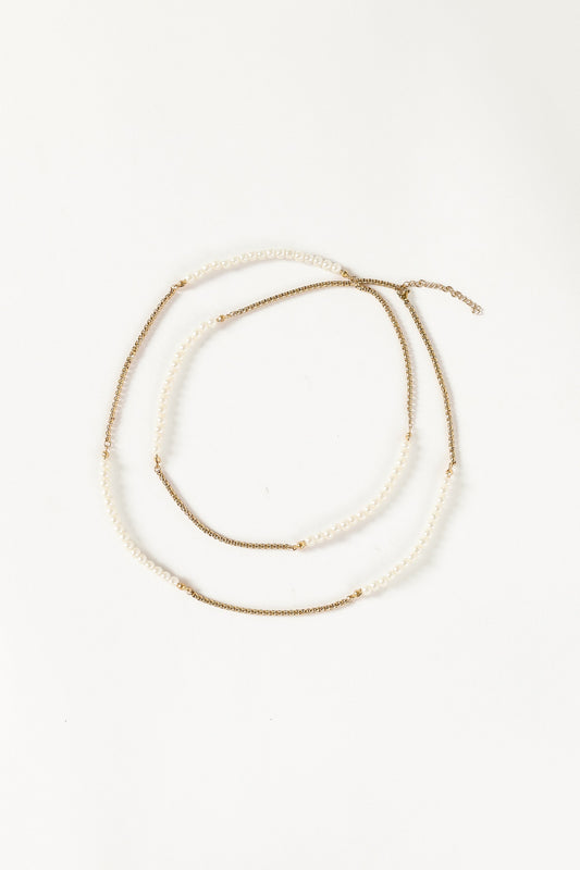 Remi Pearl Necklace - Gold