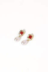 Rosalind Earrings - Gold/Pearl