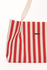 Ruby Beach Bag - Red Stripe