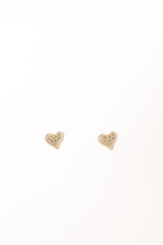 Shanice Heart Earrings - Gold