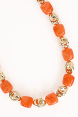 Solari Necklace - Gold/Orange