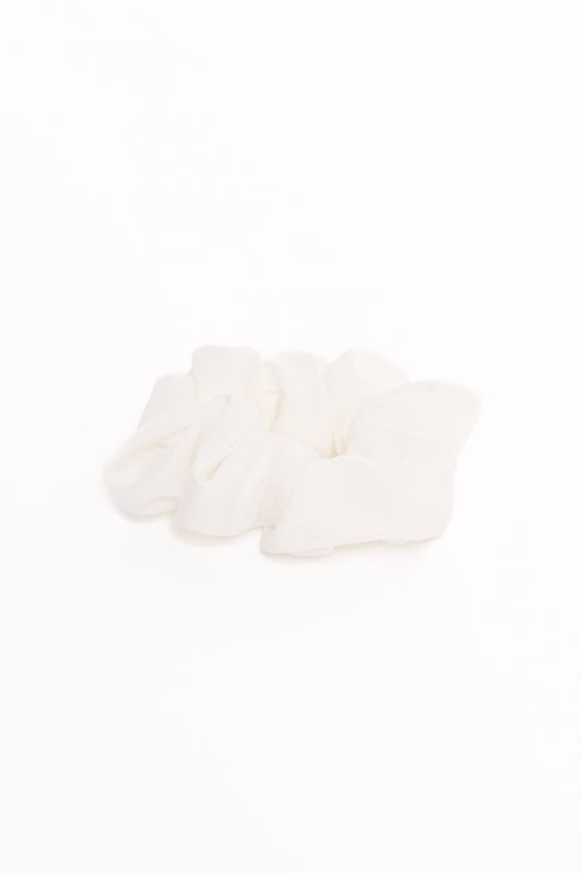 Theodora Scrunchie - White