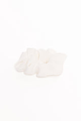 Theodora Scrunchie - White