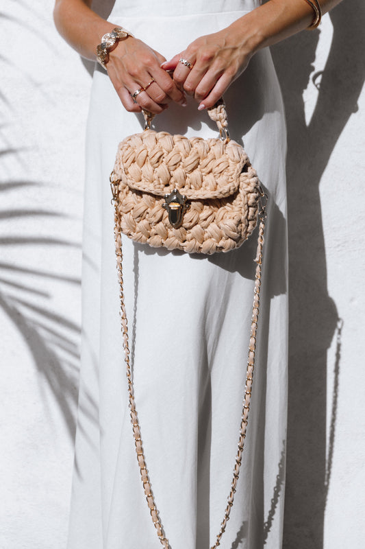 Veve Hand Woven Bag - Natural