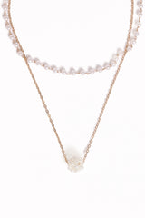 Viola Necklace Set - Pearl/Gold