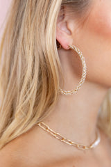 Vivian Hoop Earrings - Gold