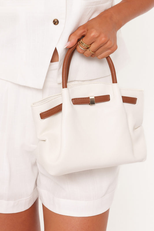 Willow Bag - White/Brown