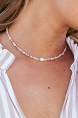 Ziva Necklace - White