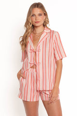 Aaliyah Shorts - Pink Stripe