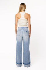 Abrand 94 High Wide Jeans - Jordan Worn Turn Up